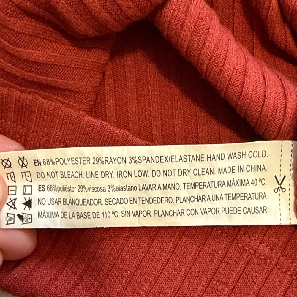 Forever 21 Rust Long Sleeve Dress - Picture 6 of 9